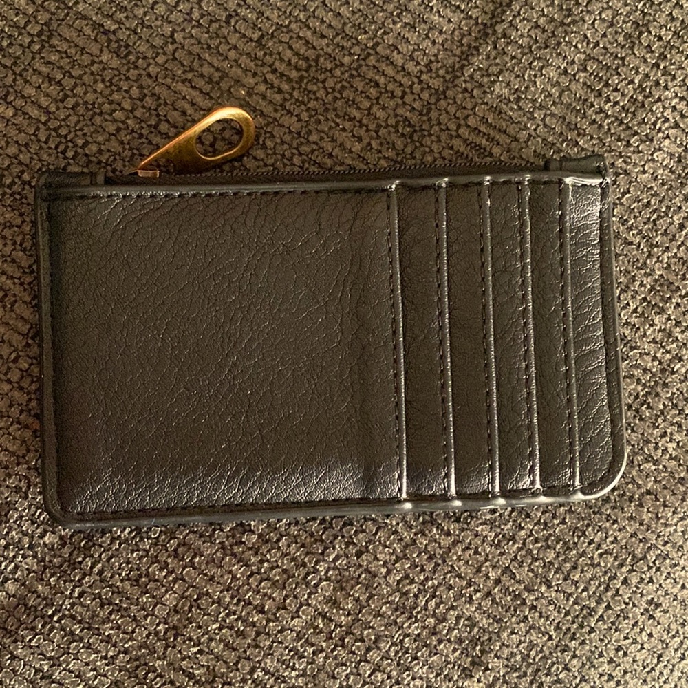 Target (Universal Thread) mini black zipper and card slot wallet
